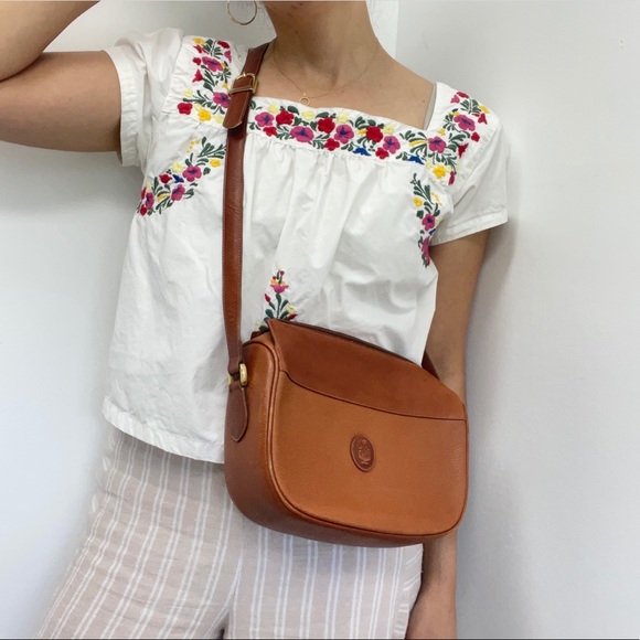 ⛔️SOLD⛔️Vintage Mark Cross Brown Leather Cross Bod - Picture 3 of 13